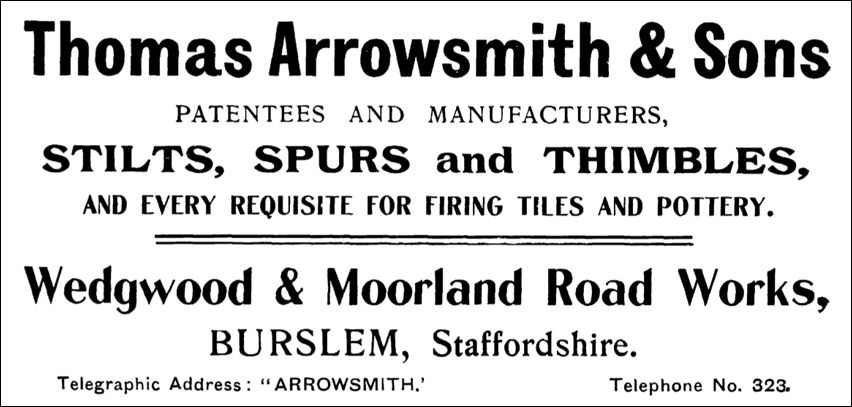 Thomas Arrowsmith & Sons, Wedgwood & Moorland Road Works, Burslem