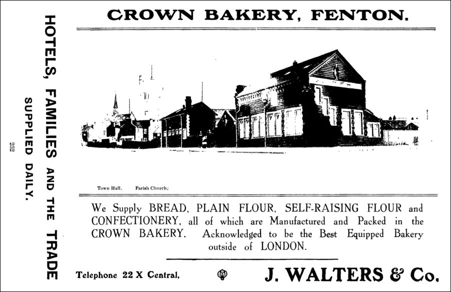 J. Walters & Co. Crown Bakery, Fenton