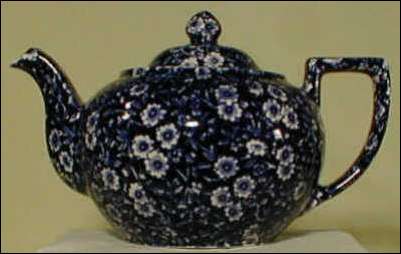 Calico ware teapot by Burgess Dorling & Leigh