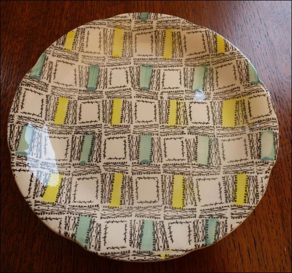 plate in the Jamboree pattern by Kathie Winkle