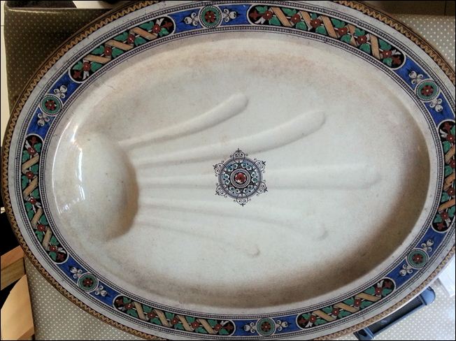large turkey platter by W. Brownfield in the RIPON pattern