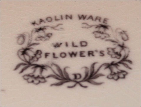 Wild Flowers - Kaolin Ware - D [for Dimmock]