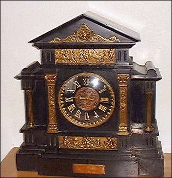 presentation clock - still in the possesion (2001) of the Finney family
