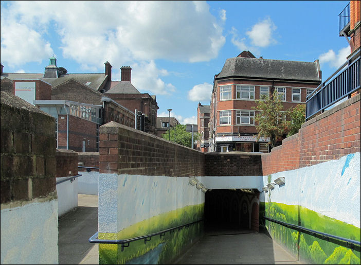an underpass that takes you from the Boulevard into the heart of Tunstall.