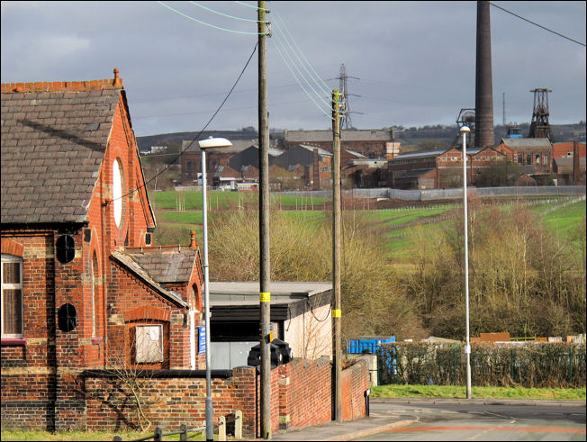 Chatterley Whitfield as seen from Fegg Hayes Road 