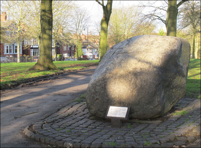the erratic granite boulder 