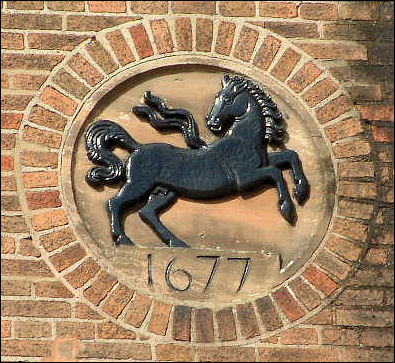 the Lloyds emblem of the rearing black horse