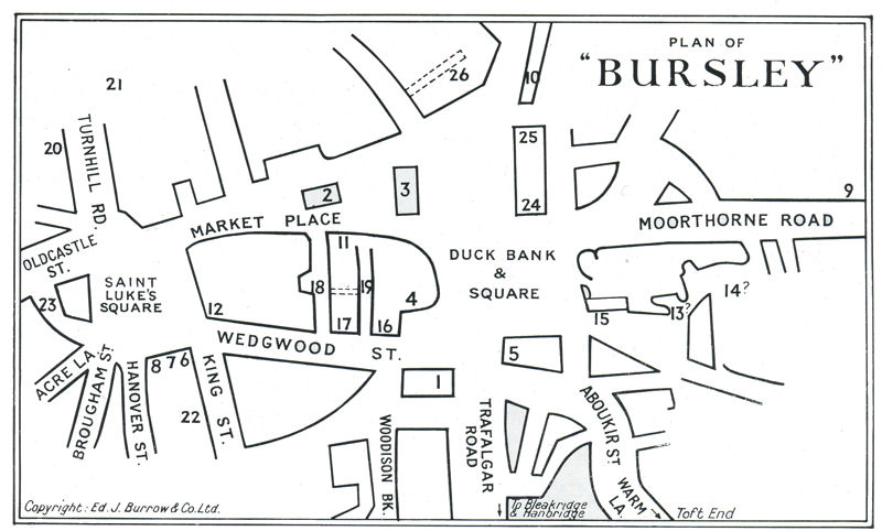 Plan of Bennett's Bursley 