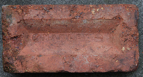 Obverse of the above brick from the Cannon Street brickworks