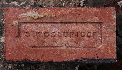 Brick from Wooldridge brickworks