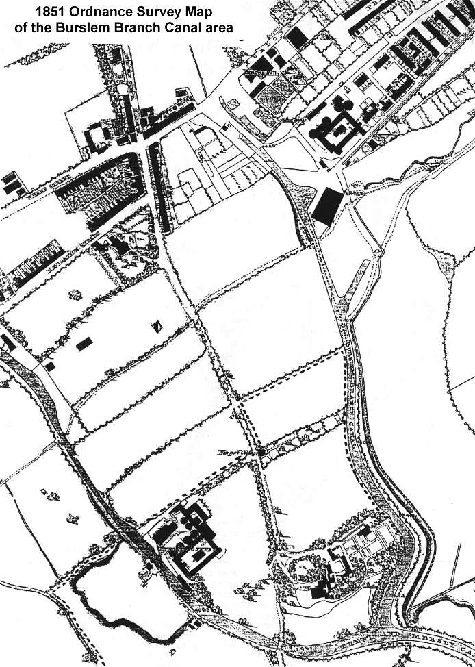 From: "1851 Ordnance Survey Map of the Burslem Branch Canal area"
