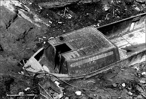 This boat is believed to be still in situ in the filled in canal