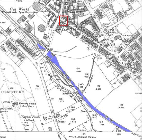 1898 OS map of Newcastle