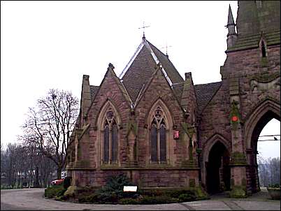 Front view of the left hand chapel