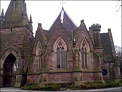 Rear view of the left hand chapel