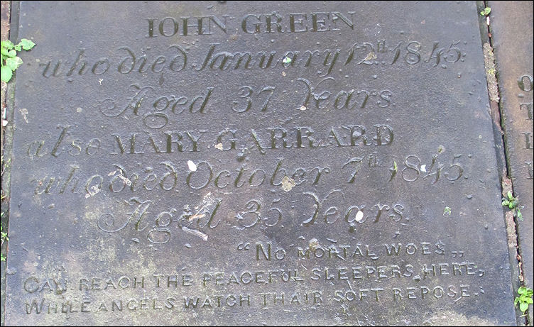 John Green d. 12 January 1845