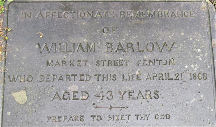 William Barlow, Market Street, Fenton