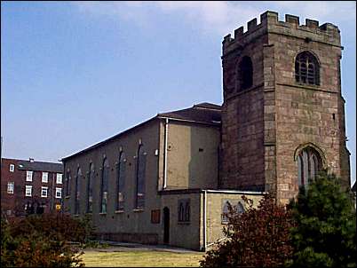 St. Johns Church - rebuilt 1717 retaining late west tower of 1536