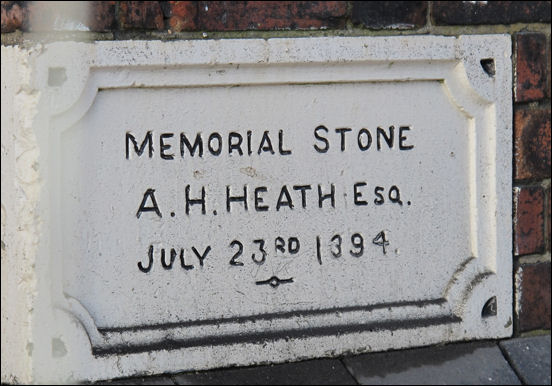 Memorial Stone A. H. Heath Esq. July 23rd 1894