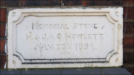 Memorial Stone H. & J. & G. Howlett July 23rd 1894