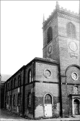 St. John the Baptist Church - just before demolition in 1979