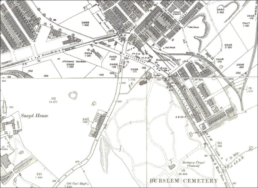 Smallthorne - from a 1898 and 1920 map 