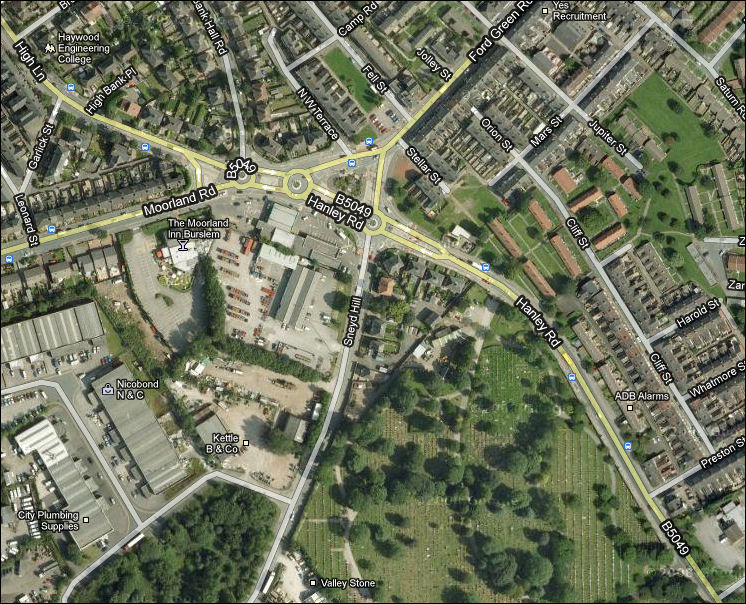 Smallthorne roundabouts - Google map 2010