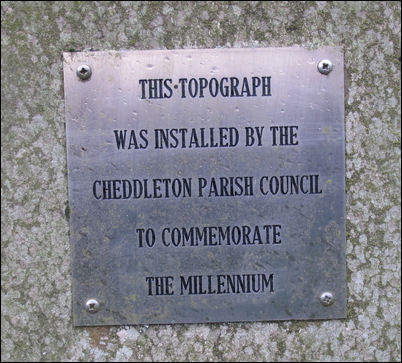 This Topograph was installed by the Cheddleton Parish Council to Commemorate the Millennium