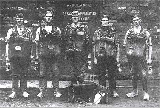 The Sneyd rescue team were the first to go down after the 1942 disaster