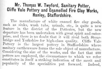 Mr. Thomas W. Twyford, Sanitary Potter