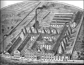 Cliffe Vale Works - 1893 engraving