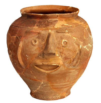 an exceptional face pot  from the Trent Vale kiln 