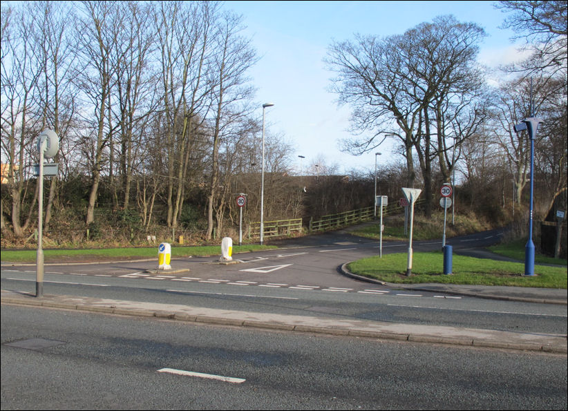 Newcastle Lane on the A34 at the North End of Trent Vale