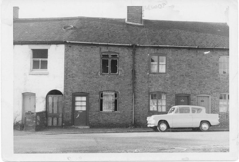 numbers 2, 3, 4 and 5 Rookery Lane - just before the houses were demolished 