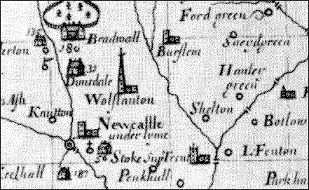 The Potteries in 1670 