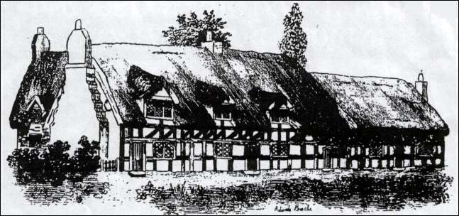 The farmhouse at Rushton Grange in about 1800