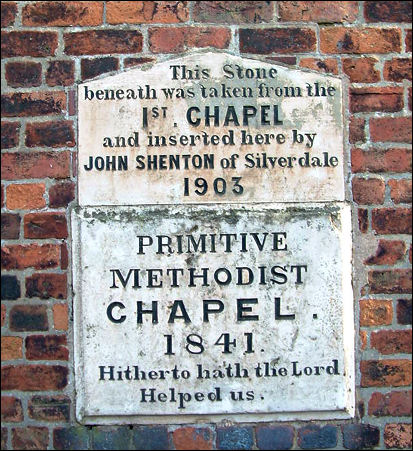 The stone from the 1st Primitive Methodist Chapel