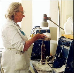 Susan Williams-Ellis in her workshop 
