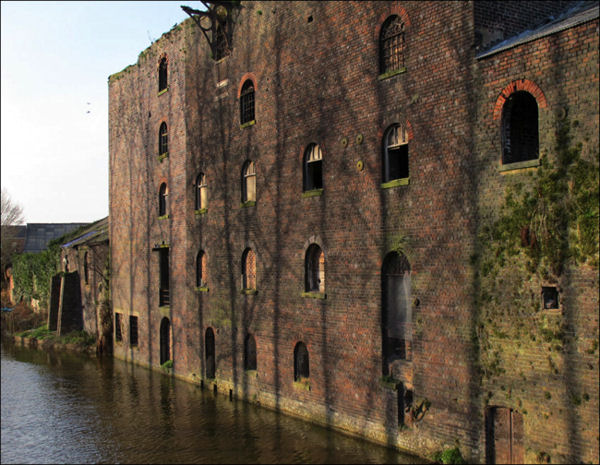  Port Vale Flour Mill alongside the Trent and Mersey Canal
