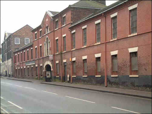 The frontage of the Boundary Works, King Street, Longton