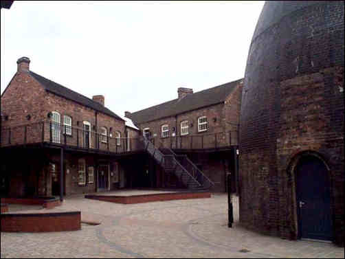 The courtyard and bottle kilns of the Dudson Centre