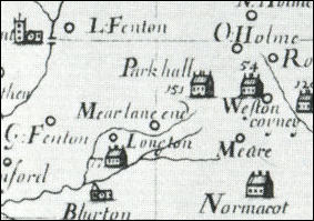 Plot's map of 1670 showing  Mearlane end