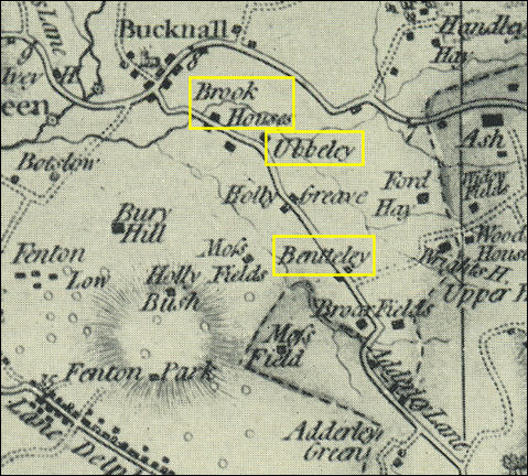 Yates 1775 map of the Bentilee area
