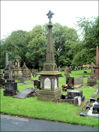 Grave memorial of Matthew Wardhaugh 