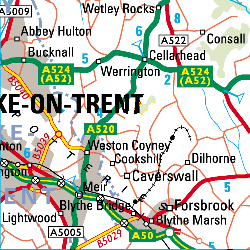 Stoke On Trent Map General Map Of Stoke-On-Trent