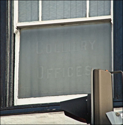 "colliery offices" etched in the upstairs window
