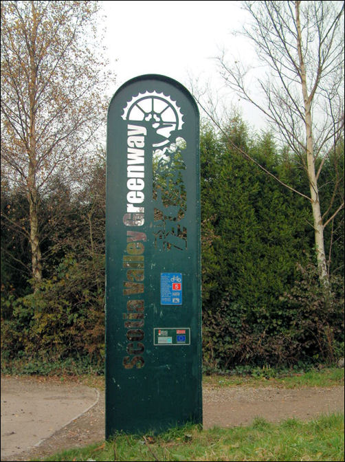 The path which follows the route of the loop line from Goldenhill to Burslem is called the Scotia Valley Greenway