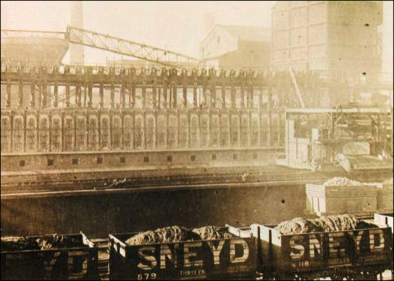 Sneyd Colliery wagons at the coking plant at the Shelton works