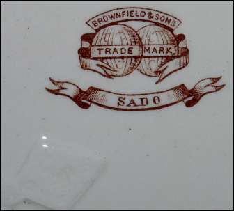"SADO" is the pattern name - the registration mark is seen to the left