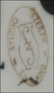 typical backstamp on Szeiler ware 
